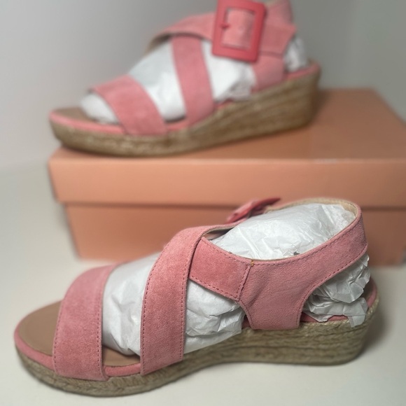 Eric Michael Lidia Pink Espadrille Sandals Size 37. Never worn. - Picture 6 of 14